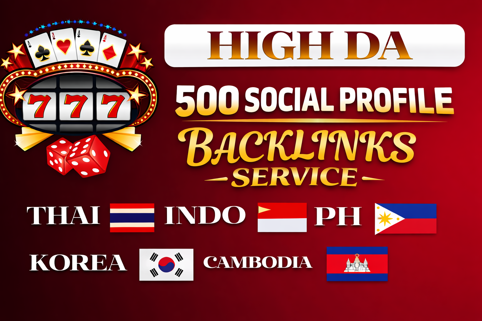 500+ Slots-Casino-Poker-Sports-Gambling Contextual Backlink For SEO Ranking 