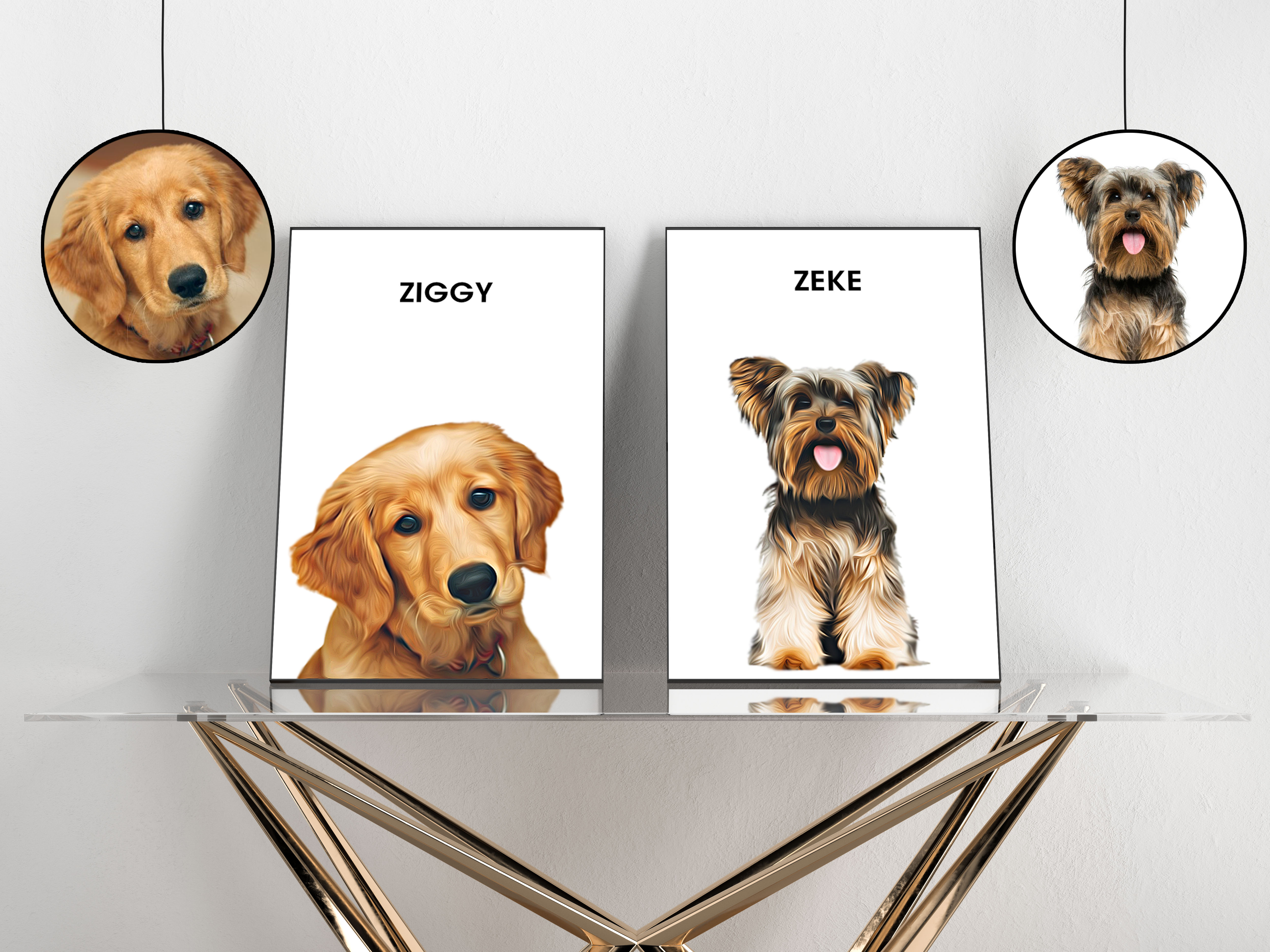 I will make a custom pet portrait, dog portrait, cat portrait