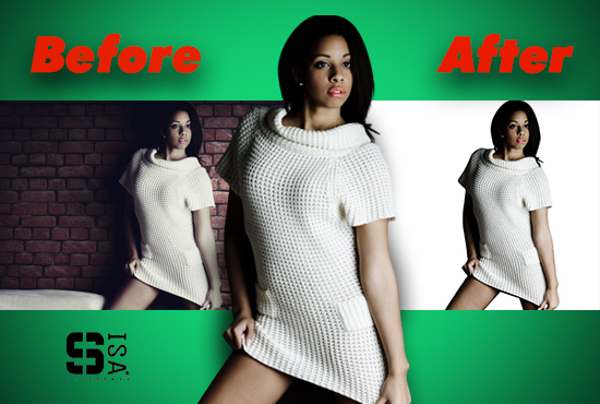I will do professionally background removal in your images.