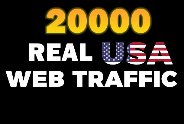 Get Real & Unique 20000+ Human USA Website Traffi...