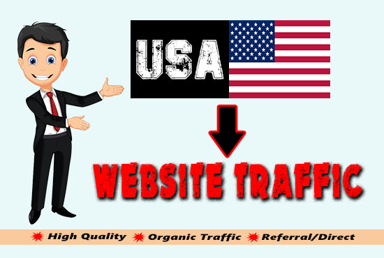 I will drive organic USA targeted web traffic, quality visitors