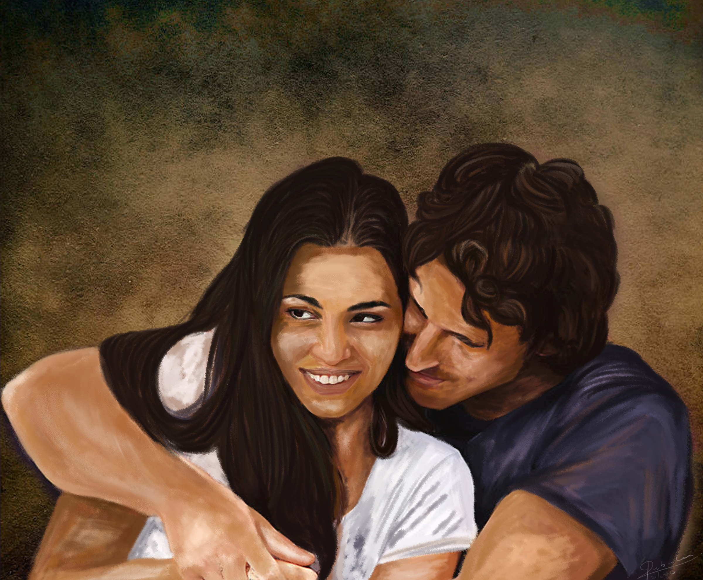 I will draw realistic painting portrait drawing