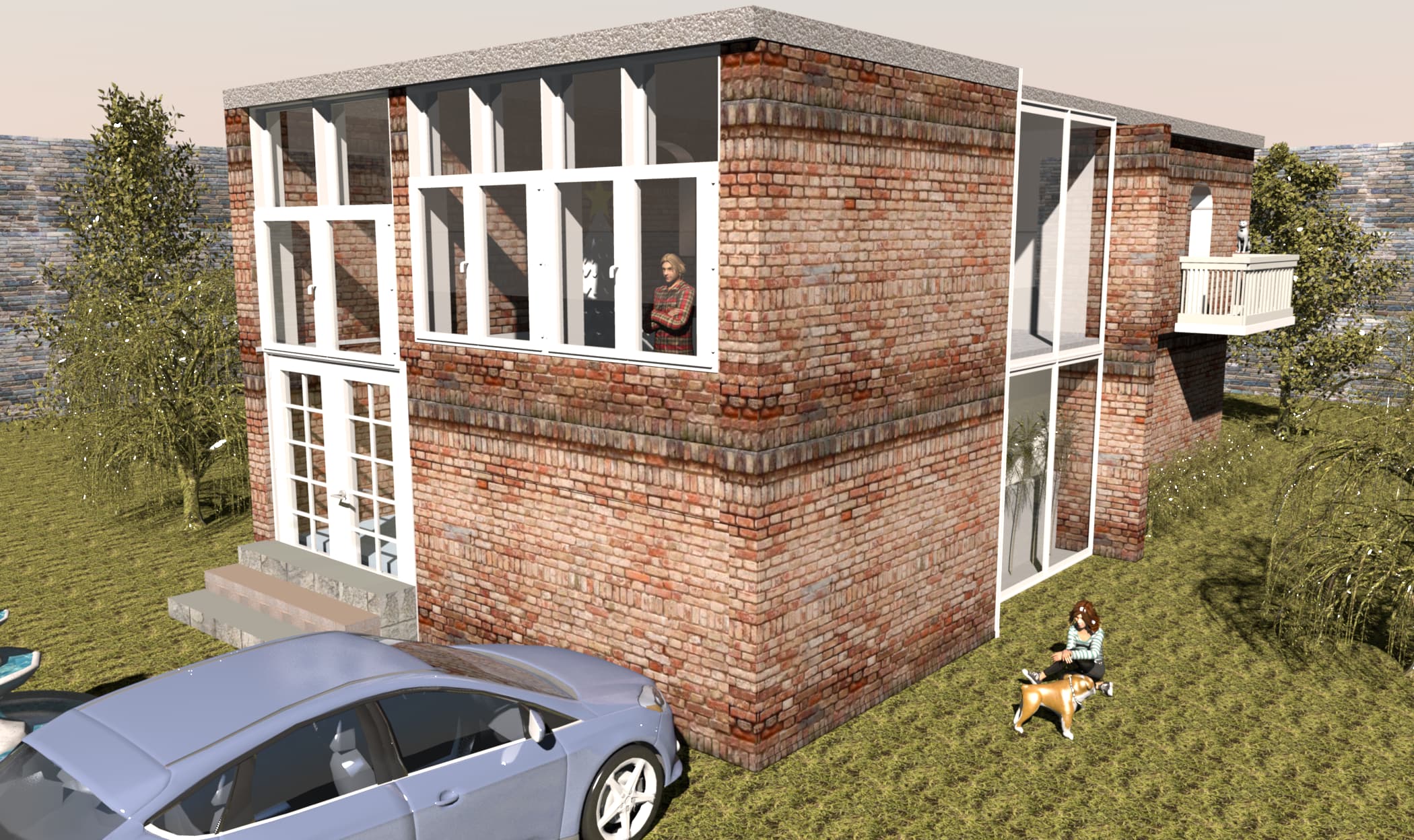 I will render 3d interior, exterior, house, restaurant, coffee shop