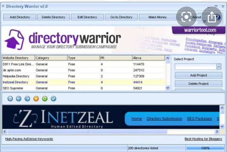 Directory warrior for any language 