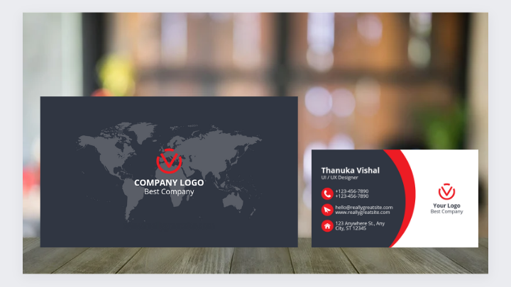 Modern Business Card Designs with FREE Logo