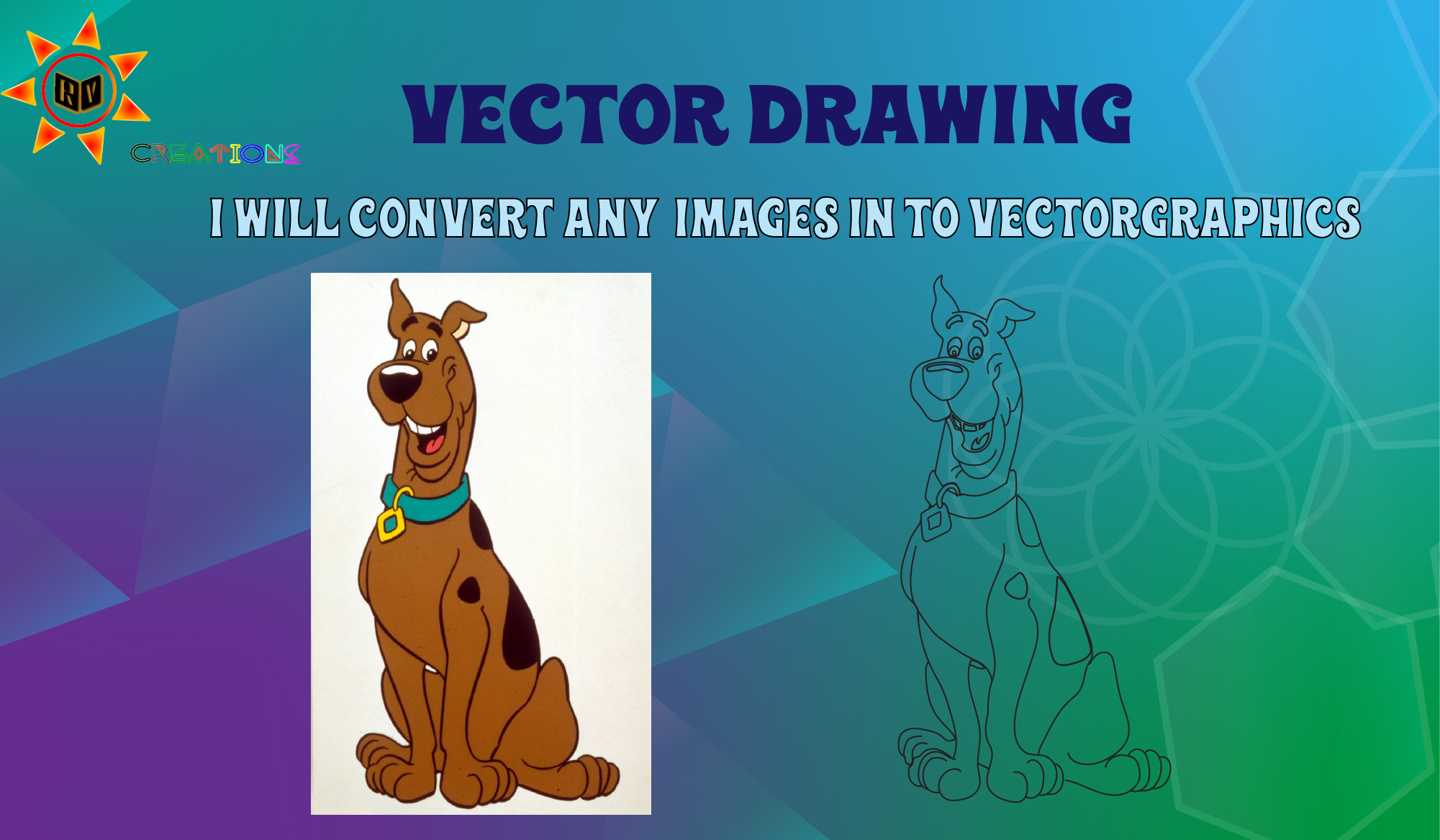 I will vectorize your raster images into traced,recolored,sketched vector files