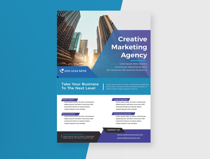 I will create a unique poster or flyer design in 24 hour