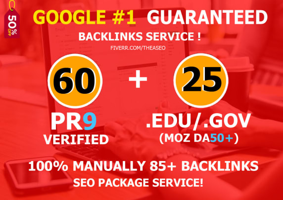 boost your google SEO ranking with 85 pr9,edu dofollow backlinks