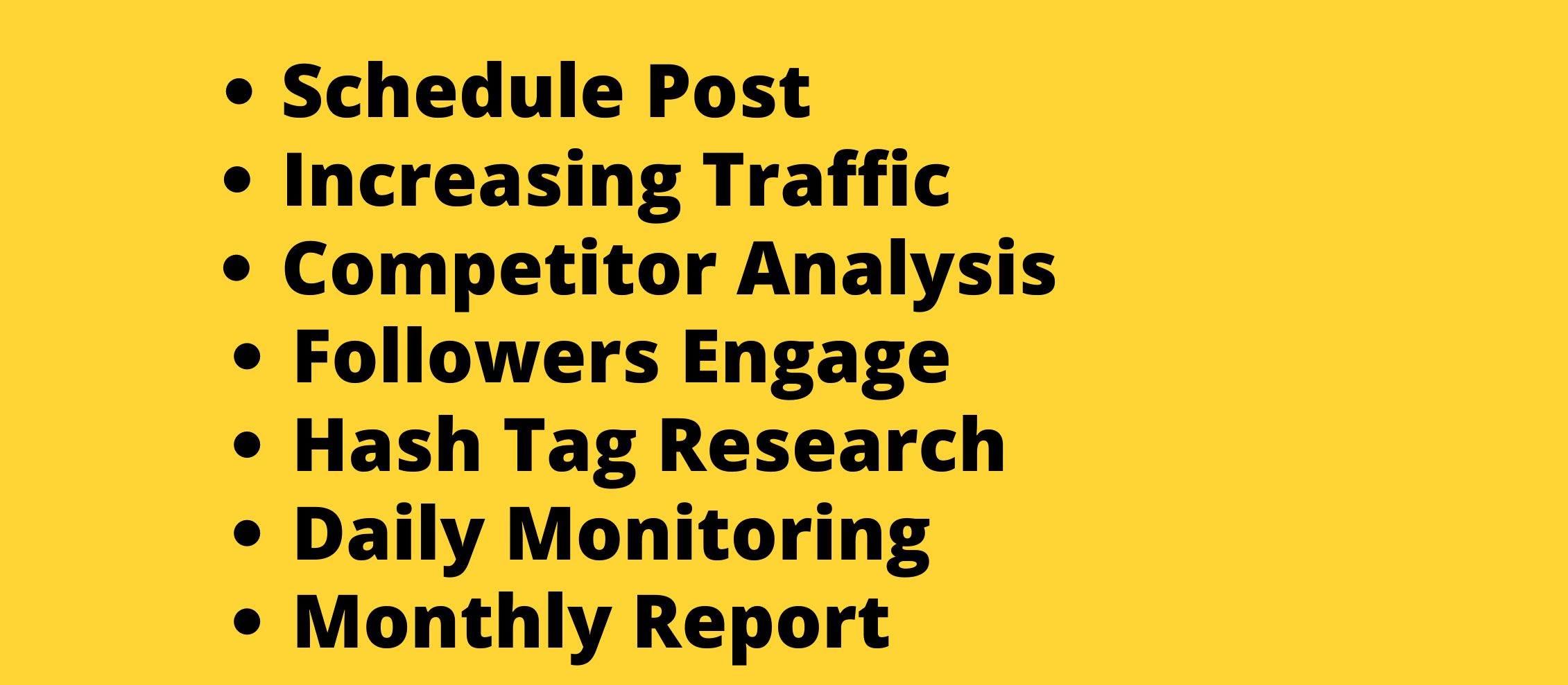 I want to be your Social Media Manager