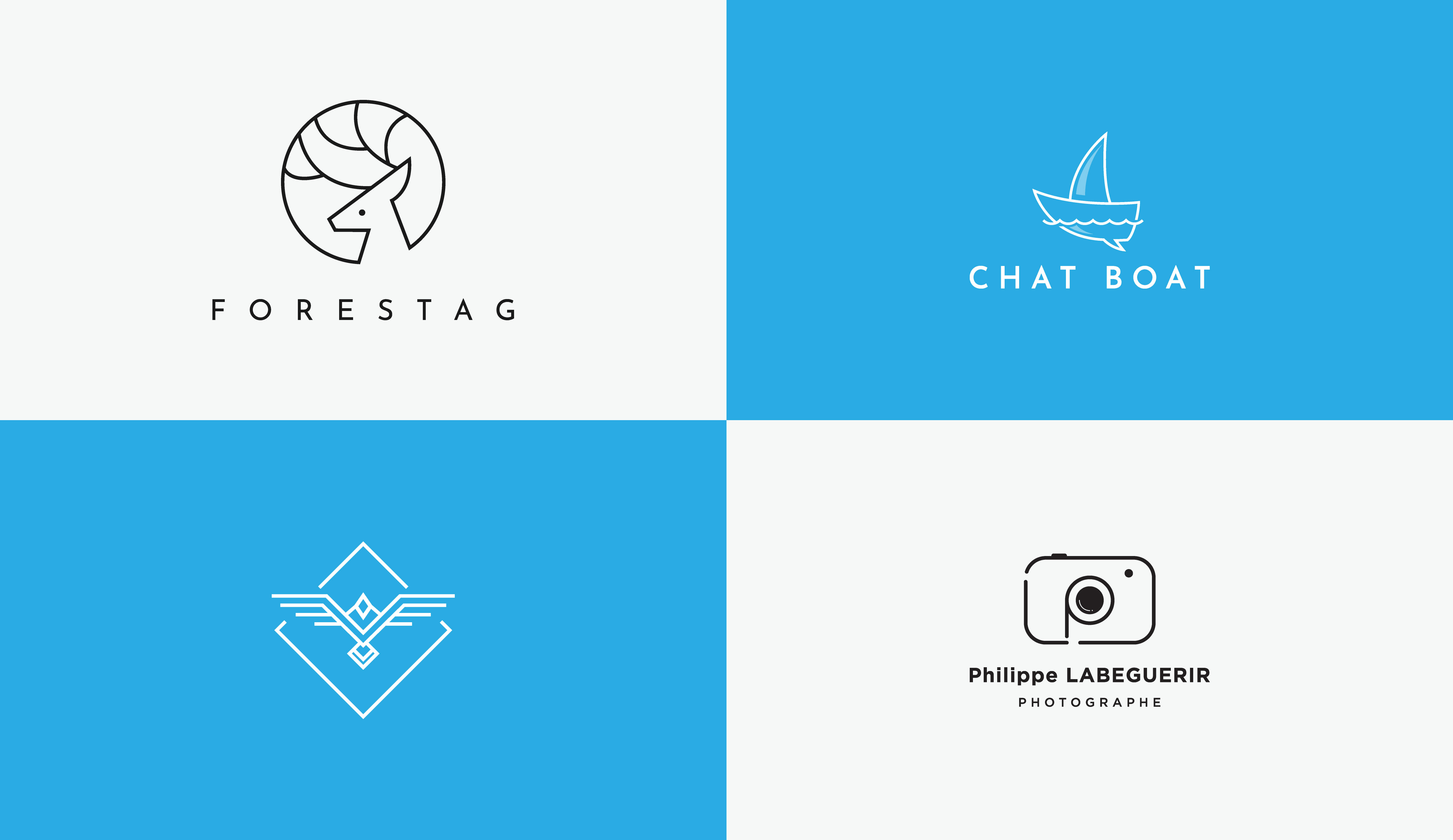 I will create a unique minimal logo design that catches the eye