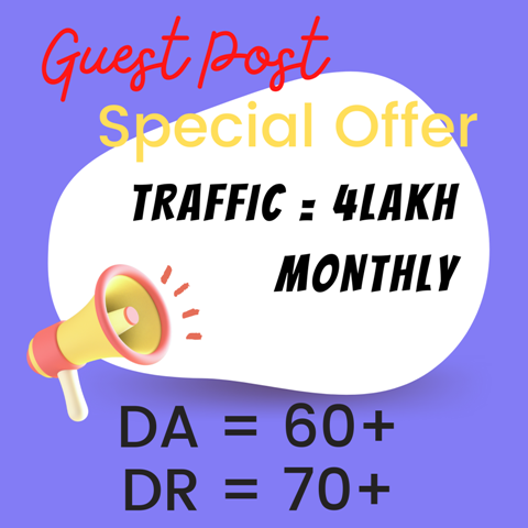 I will publish guest post on my blog DA 60+, DR70+