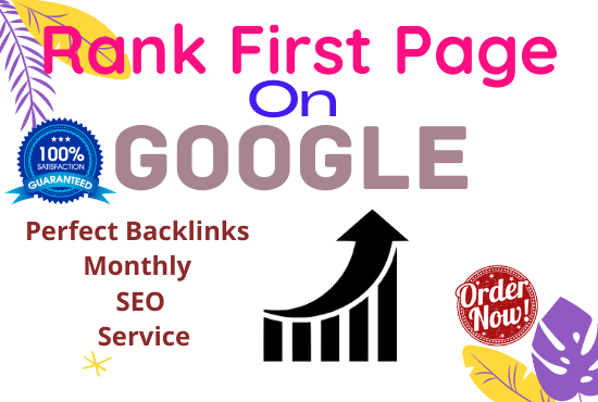 Monthly SEO Service with Guaranteed First Page Ranking