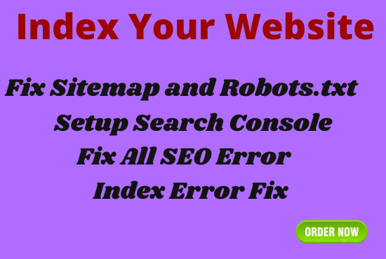 I will Index your website and fix issues of google search console