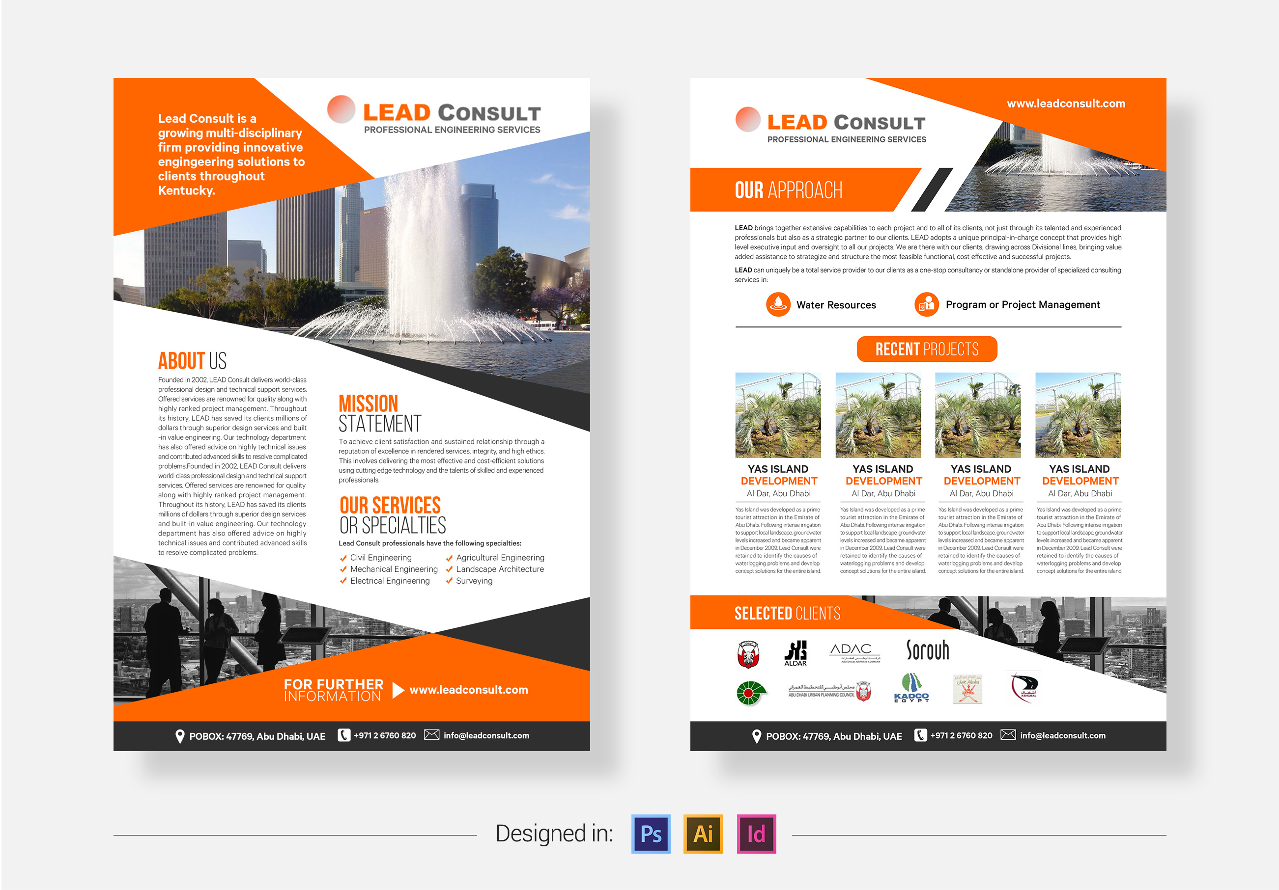 Flyer design with professional & corporate look to reflect the services you provide or for an event