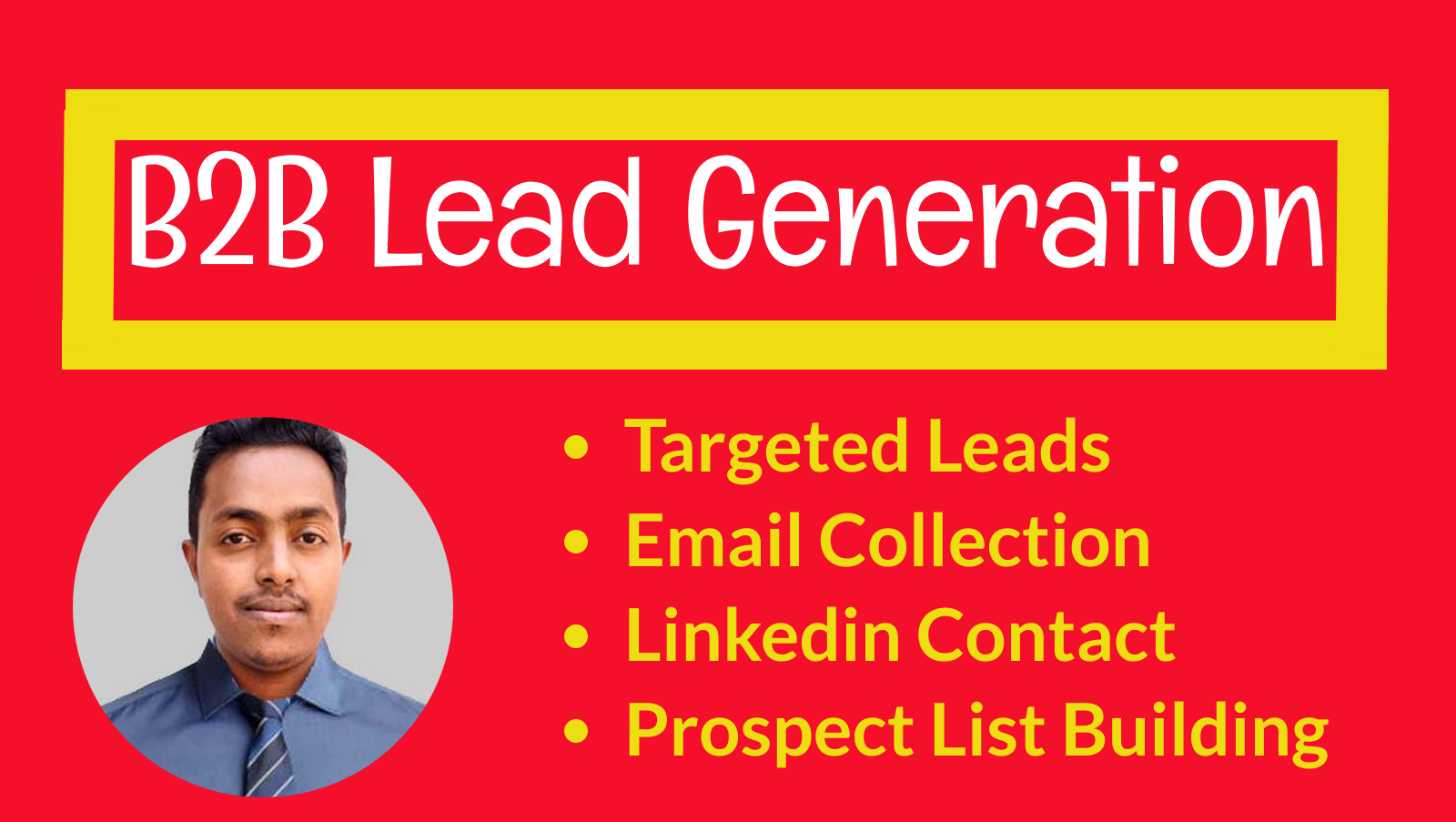 I will linkedin lead generation,data entry and list building