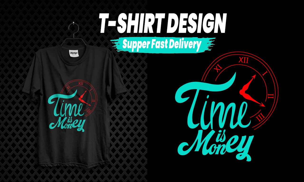 I will do custom and trendy t shirt logo design