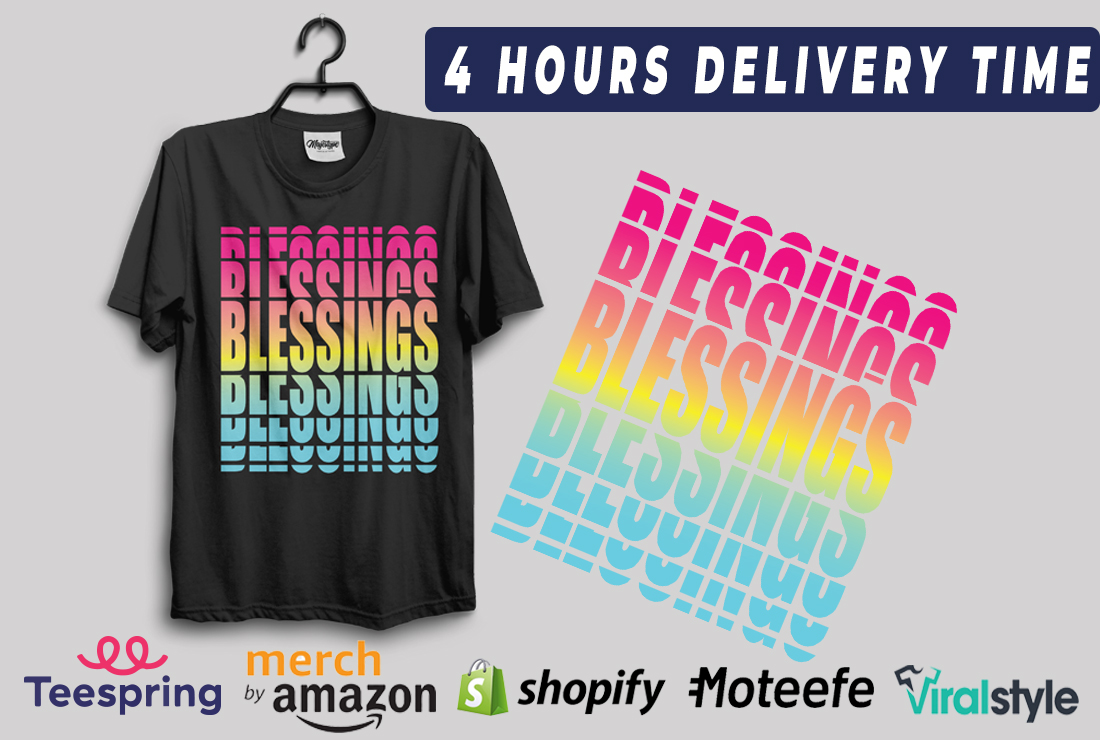 I will do custom and trendy t shirt logo design