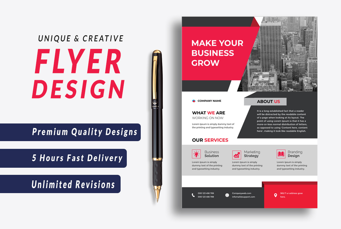 I will do flyer, booklet design