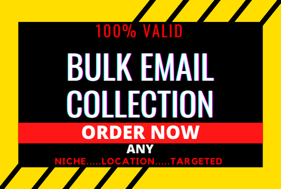 I will collect Niche Targeted BULK EMAIL, USA Email, EMAIL BLAST, CAMPAIGN