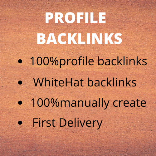 : I will do 100 high domain authority SEO profile backlinks 