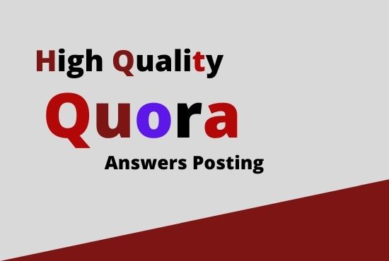 I wil provide Your website by 3 high-quality Quora Answers With vital Traffic