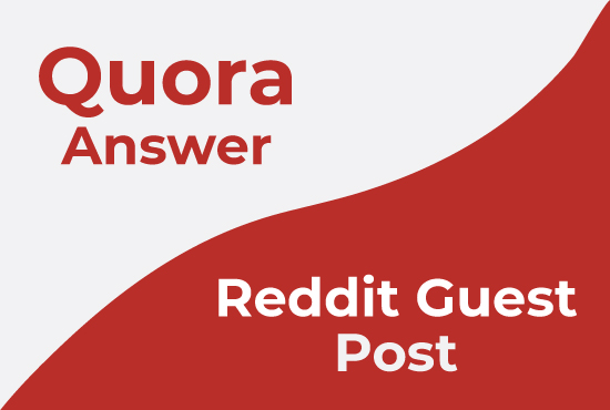 Fast promotion of your website for 15 HQ Quora Answers and Reddit Posts