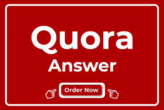 Provide You Niche Relevant 10 Quora Answer's For Getting Real Traffic