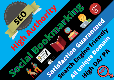  60 Manual Social Bookmarking High authority permanent backlinks must rank your website