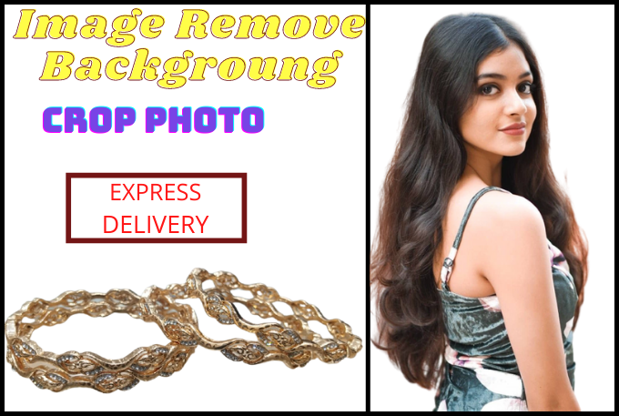 I will remove image background, crop images, photo