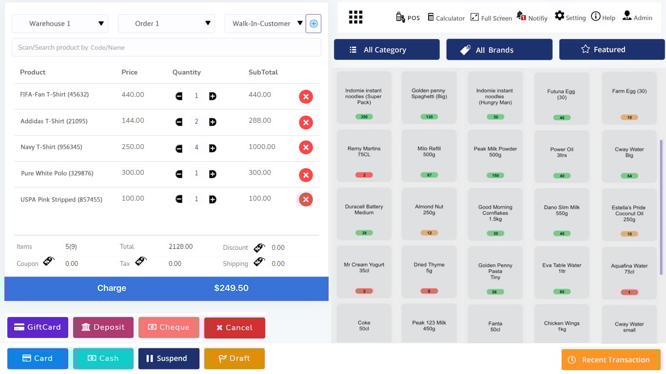 I will install modern pos software with advance accounting inventory stock management
