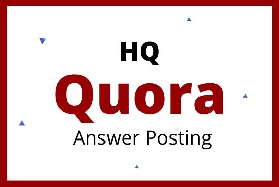  Promote your website in 5 High Quality Quora answer with your keyword and url