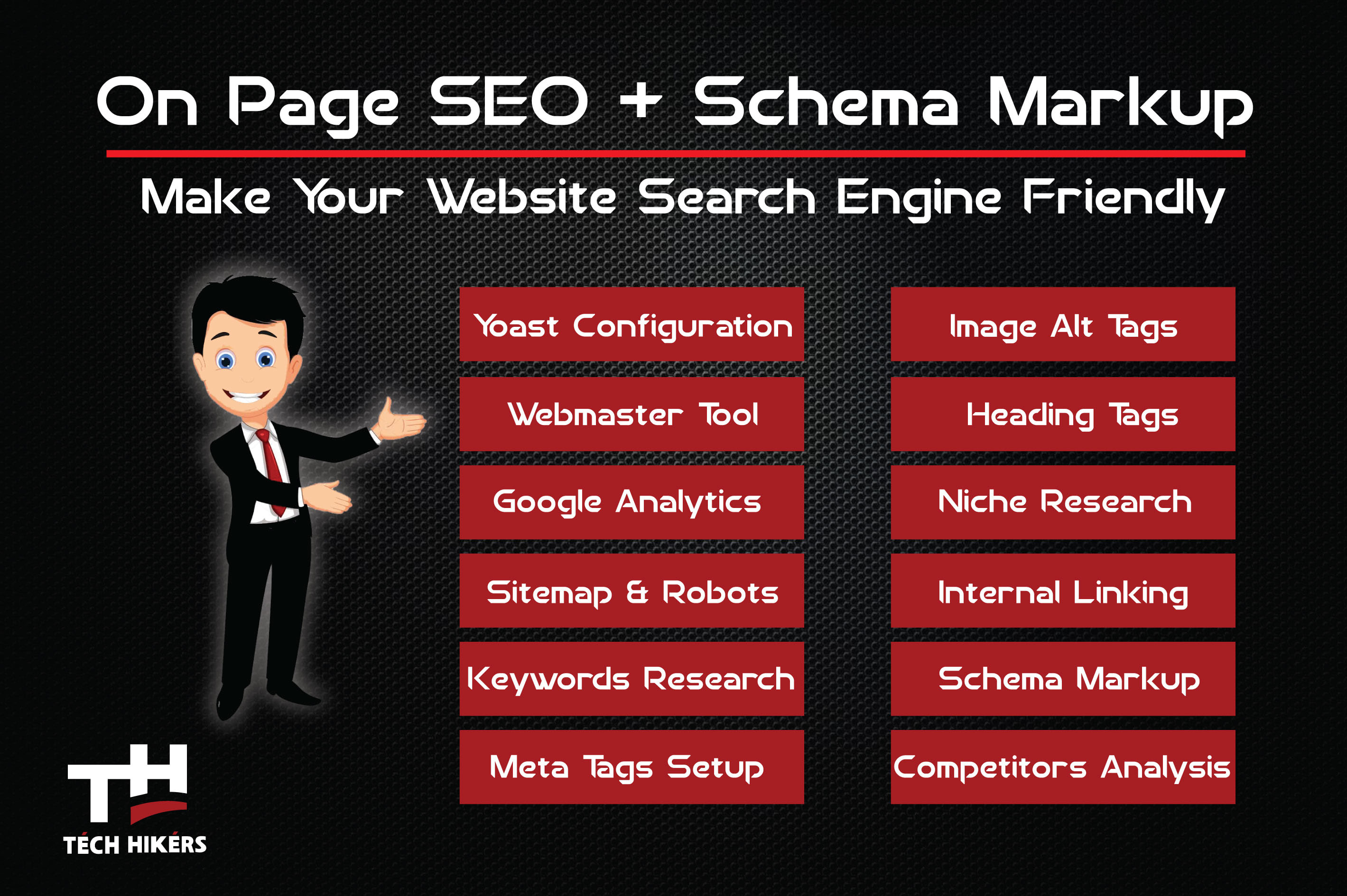 I will Provide WordPress yoast SEO on page optimization with schema markup