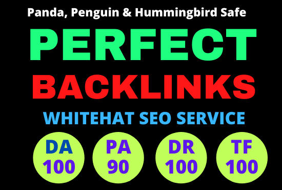 I will Build 100 high quality backlinks white hat SEO link building