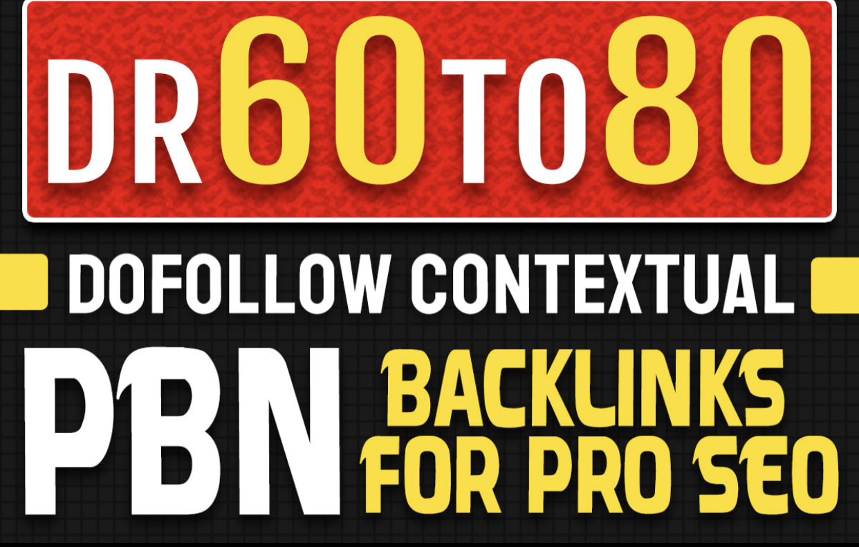 I will 20 PBN DR 60 TO 80 Permanent HomePage high quality PBN Dofollow Backlinks