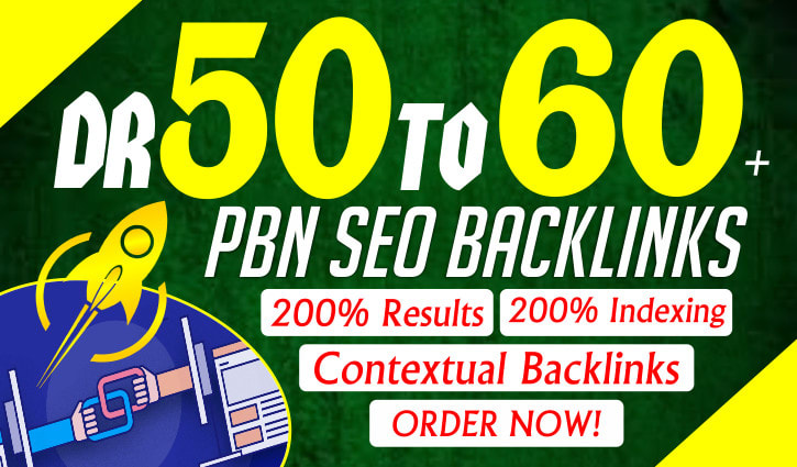 i will 50 DR 50 to 60 Plus Permanent Homepage PBN Dofollow Backlinks