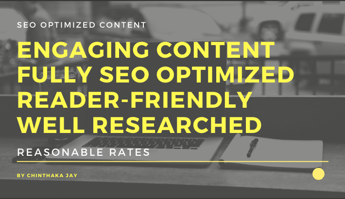 I will do high quality articles or blog posts