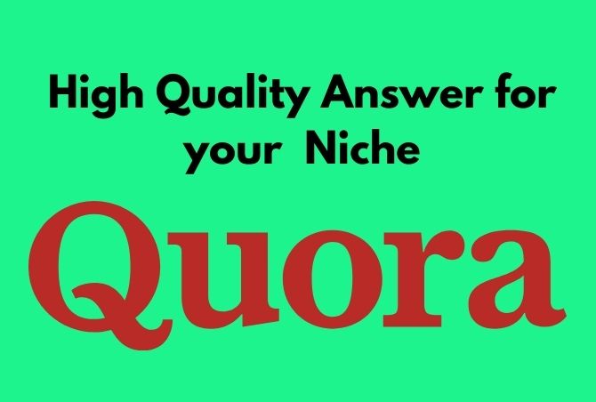 Best and High Quality 15 Quora Answer With Website li...