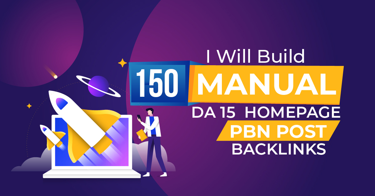 150 Manual PBN Homepage Posts backlinks On higher DA PA 