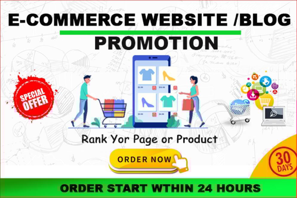Promote your etsy promotion, ebay, e-commerce stores, products real traffic to websites 