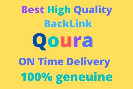 Promote your website with 10 HQ Quora answer Backlinks