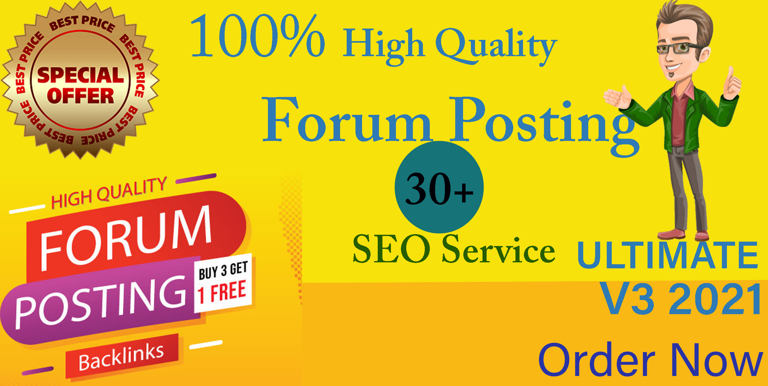 I will 30+high quality niche relevant forum posting f...