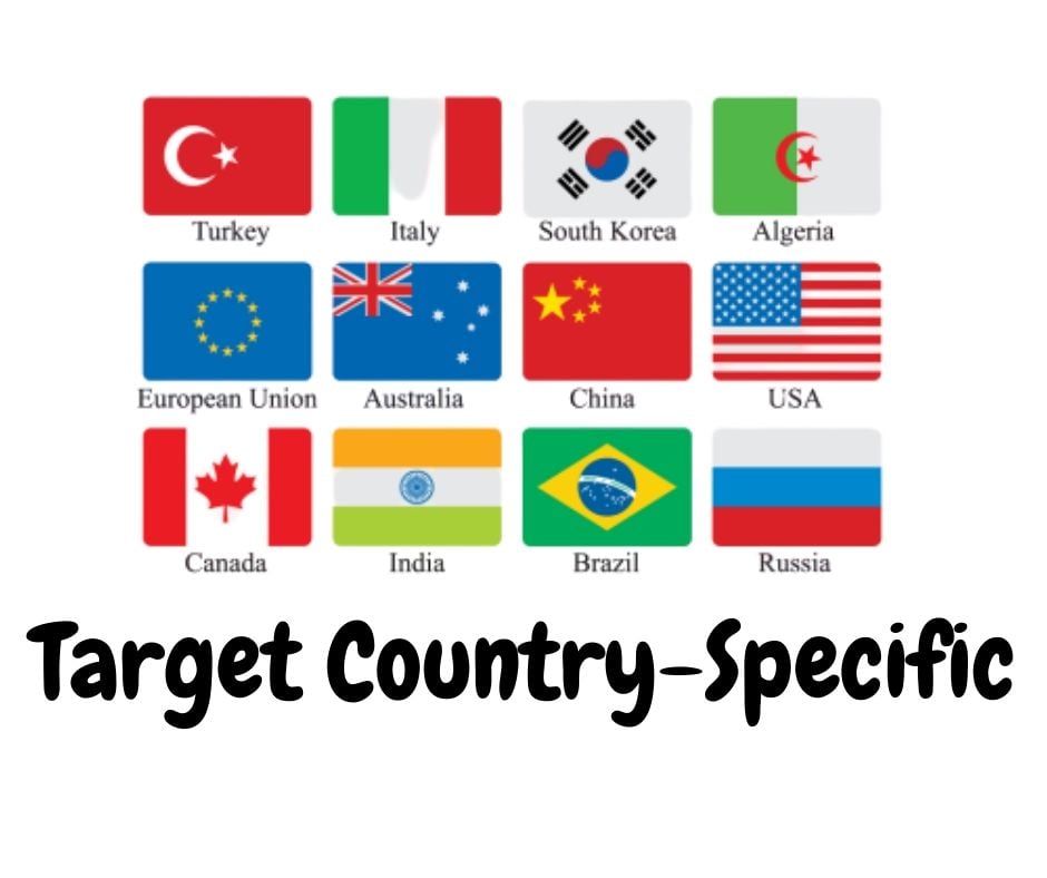 Country Targeted website Real person 3000 traffic low bounce rate google analytics trackable