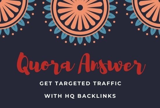 Promote Your Website in 15 Quora answers with HQ backlink