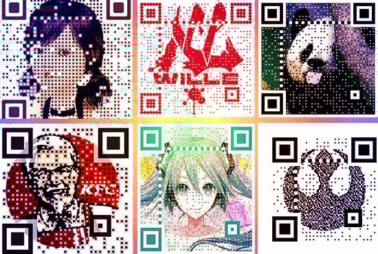 I'm going to create a QR code logo from your concept...............................................