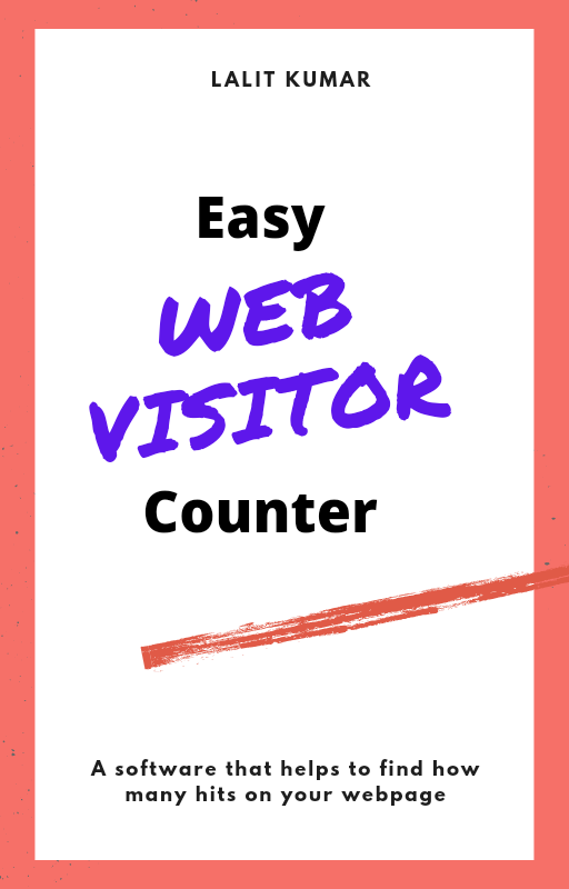 Web hit counter or web visitor counter
