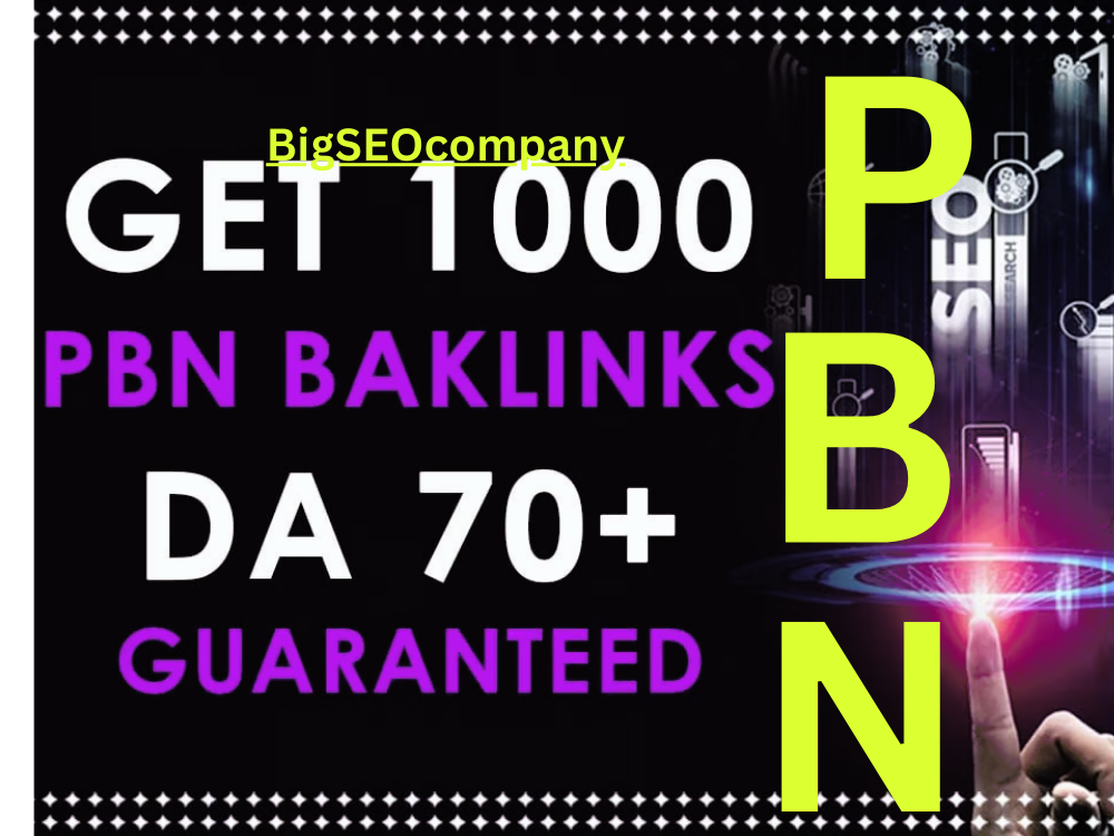 Boost Your Rank WITH 1000 Permanent PBN DA 70+ Backlinks