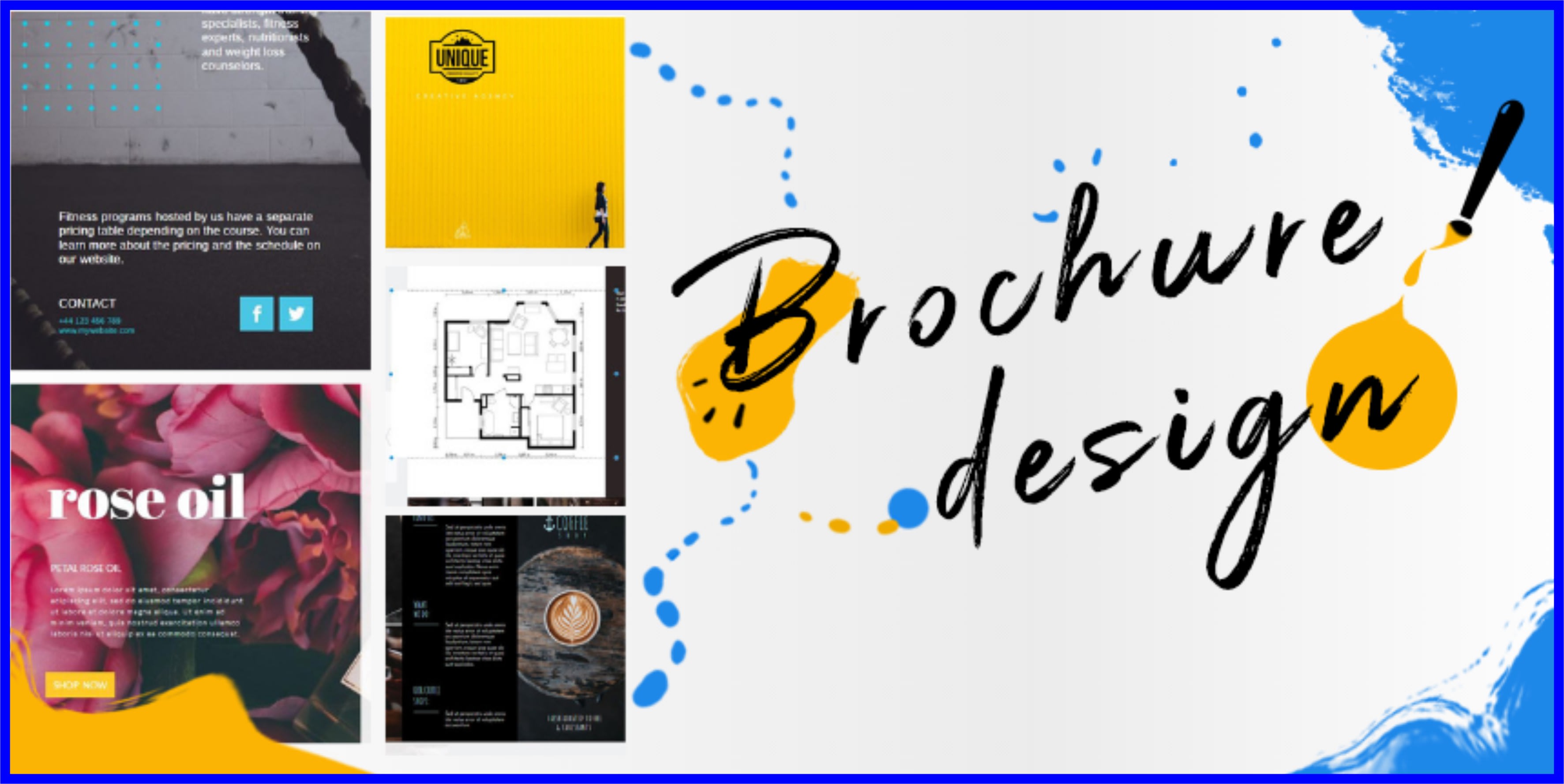 Create professional brochure design for your business