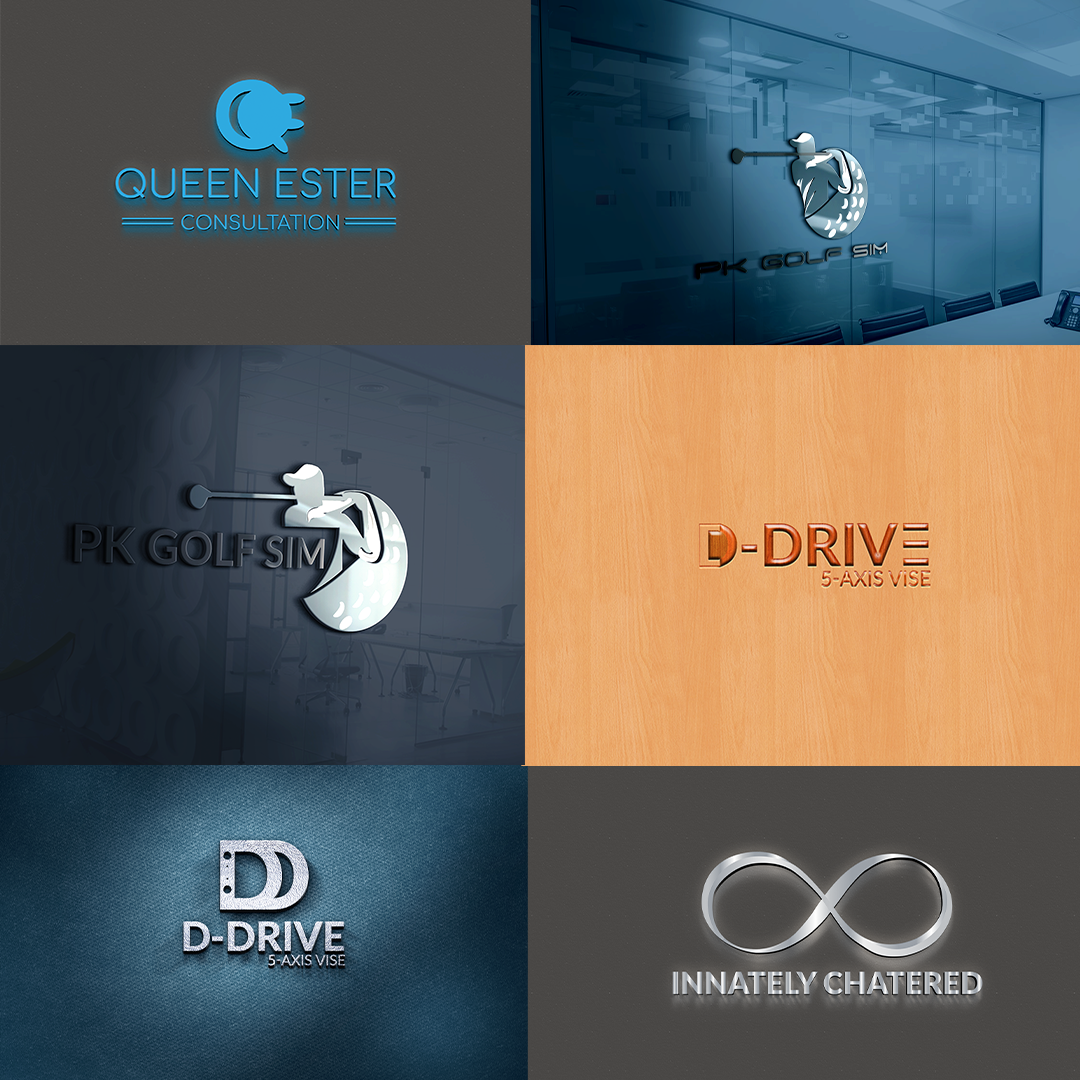 I Will Design Unique Modern Flat minimalist logo For You