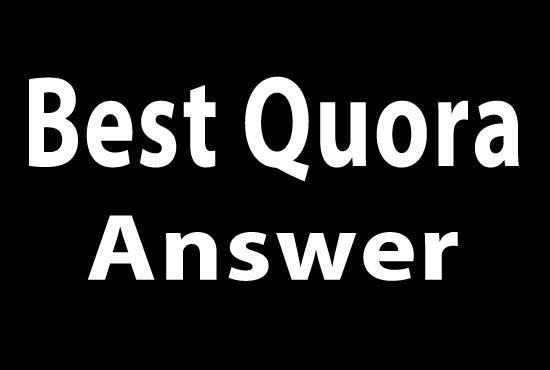 I will provide high quality best 30 Quora answer with backlinks