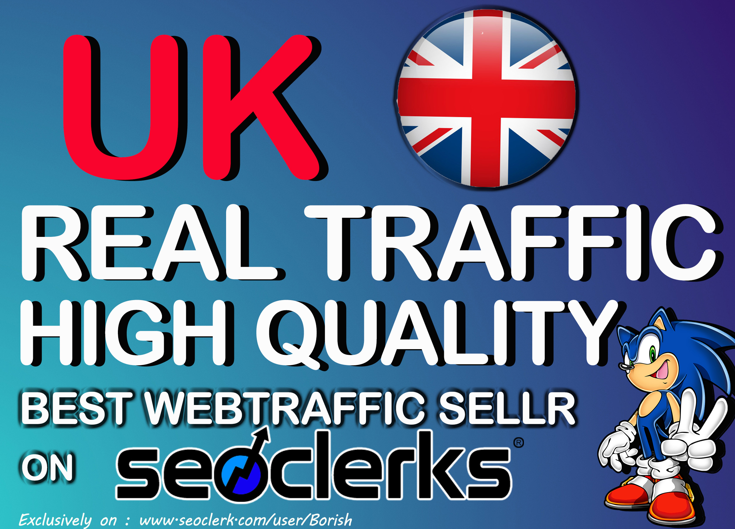 30000 I will send keyword targeted UK traffic with low bounce rate{Daily 900- 1000 for 30 days} 